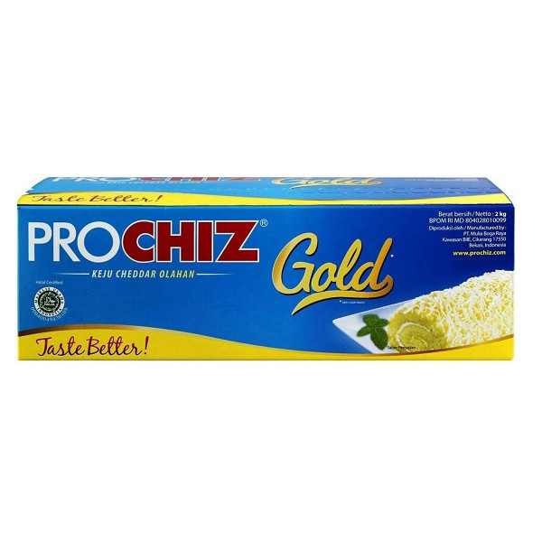 

Keju Cheddar Prochiz Gold 2kg