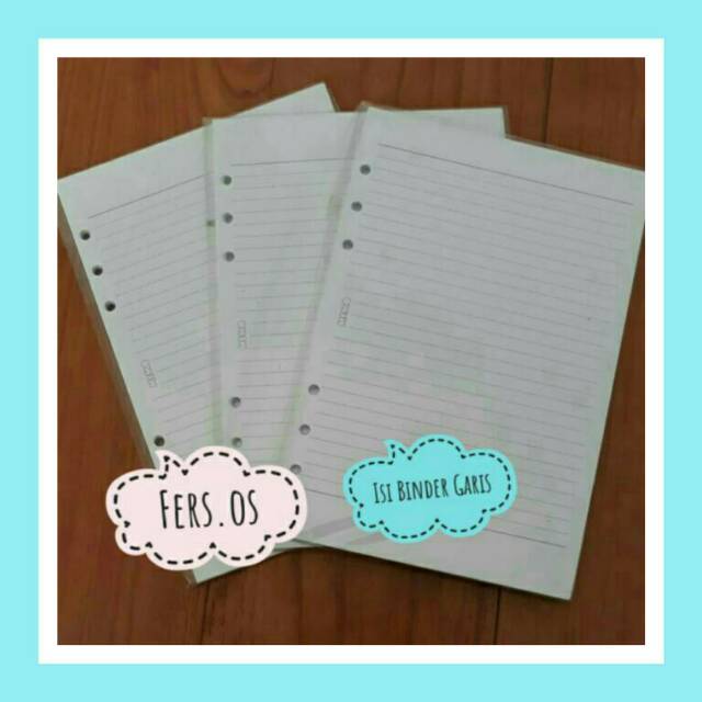 

ISI BINDER GARIS 6 RING 50 LEMBAR