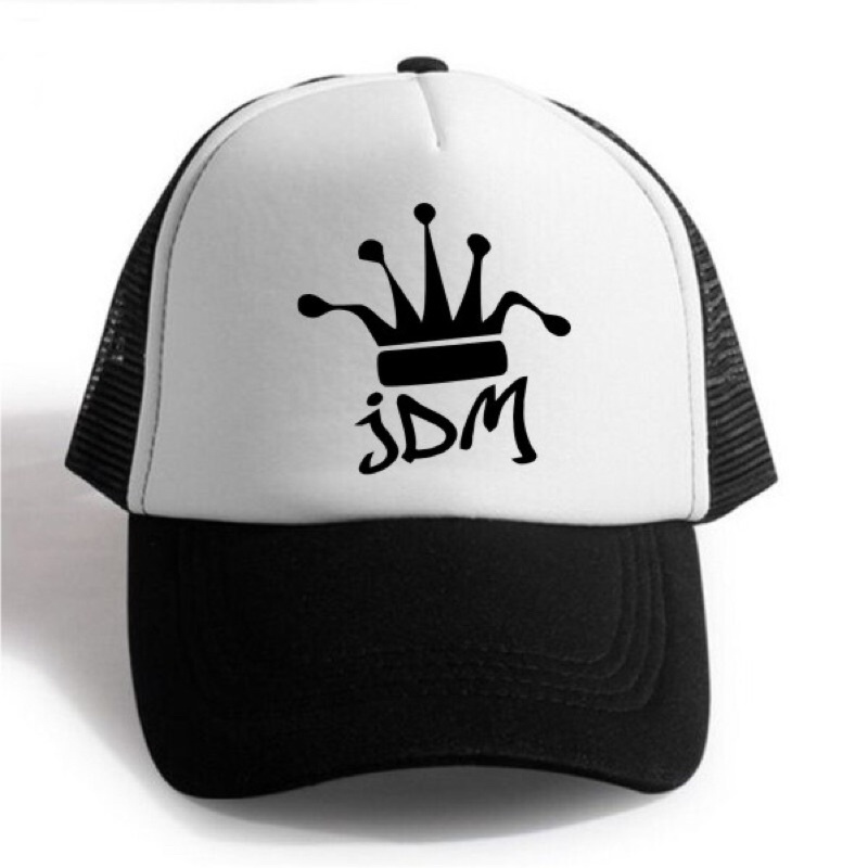 Topi Trucker JDM - HITAM PUTIH