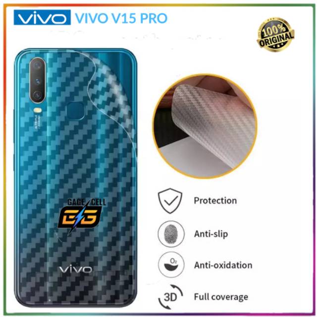 Sticker Carbon Skin Vivo V15 pro/Stiker Belakang Karbon Vivo V15 Pro V 15 Pro High Quality