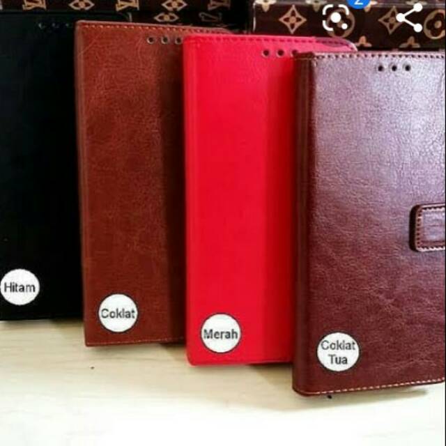 Case Vivo Y81 Leather Fip Cover Wallet Case Kulit Casing Dompet