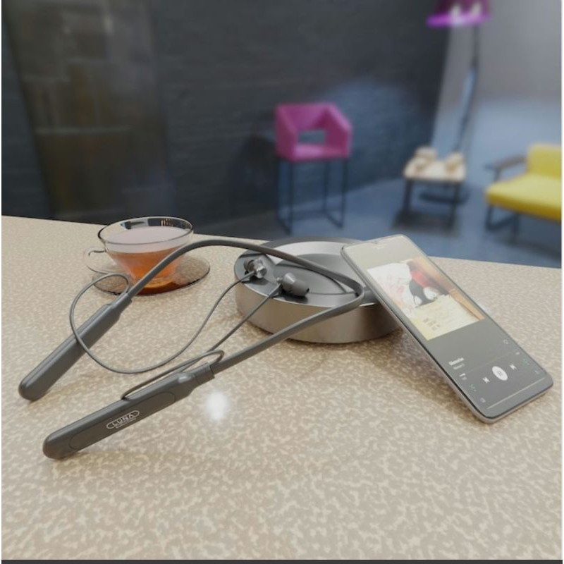 Luna Wireless Earphone BT Neckband Magnetic Earbuds Deep Bass Noise