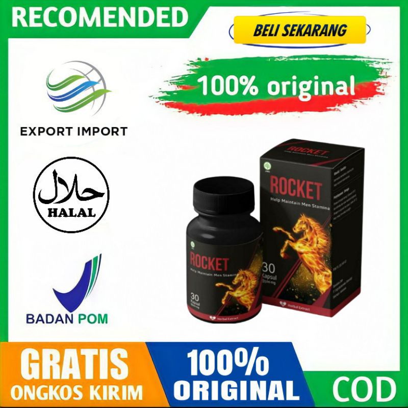ROCKET OBAT HERBAL KUAT STAMINA PRIA TAHAN LAMA ASLI ORIGINAL BPOM