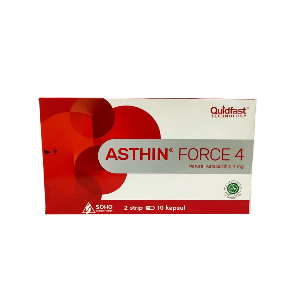 Asthin Force (Antioksidan Astaxanthin) Original 4, 6, 12 mg BPOM Aman