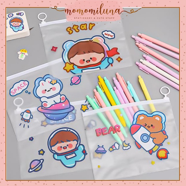 

Zipperbag tempat pensil kantong souvenir cute astronot luar angkasa lucu MK1179