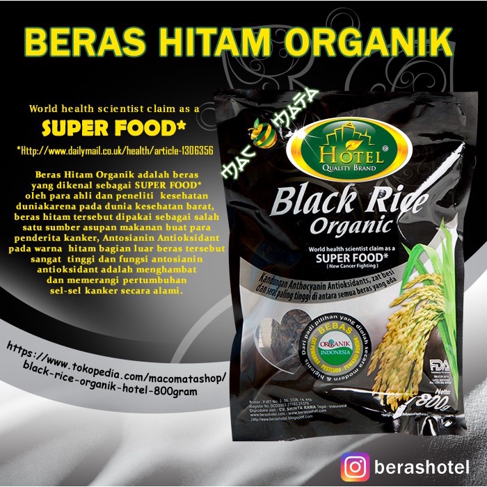 

gr011ttr Black Rice Organik Hotel 800Gram Sv012Ss
