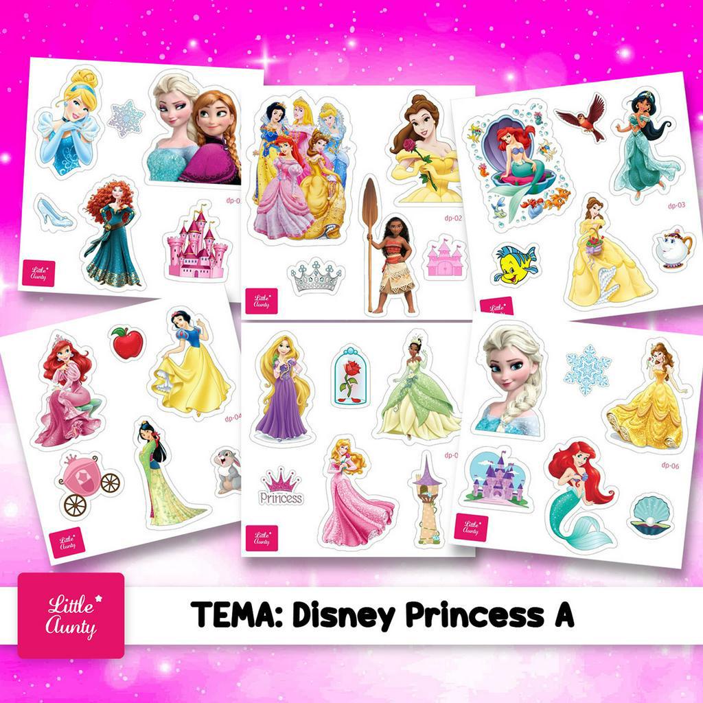 

Little Aunty Stiker Waterproof Karakter Favorit Anak isi 6 lembar - A