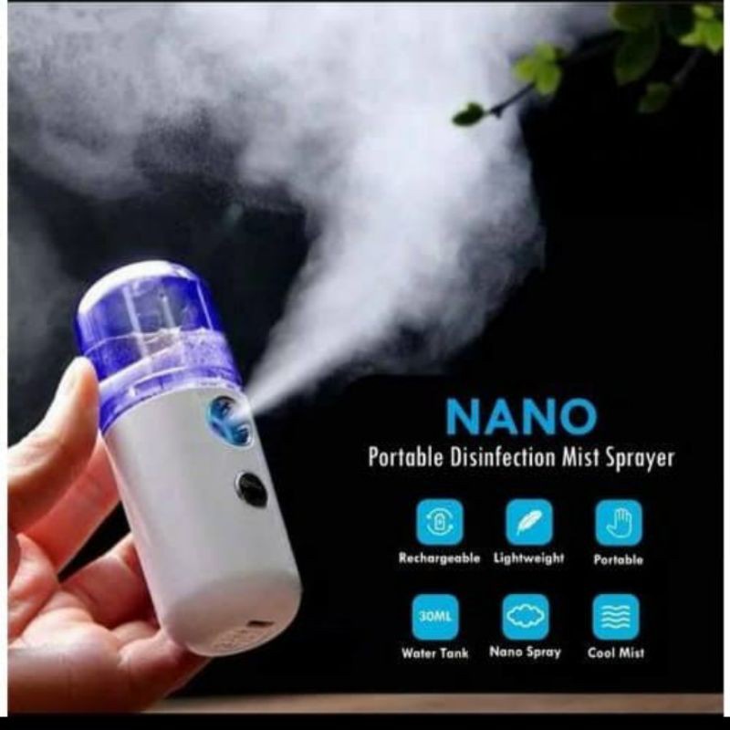 Nano Mist Sprayer Mini Portable Usb/ Sprai Wajah/Atomization Mr Face Facial Moisturizer Sprai