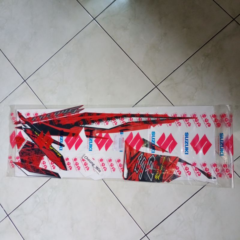 68000B16H50NXTD lis body Striping Suzuki New Shogun FL125 SP Max orange 2008 ori sgp