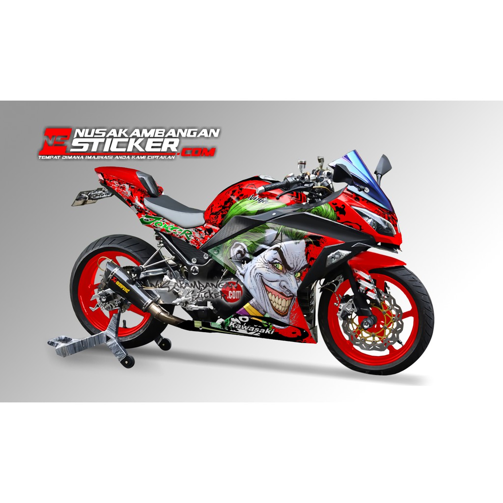 Decal-Ninja 250 Fi-Joker Merah