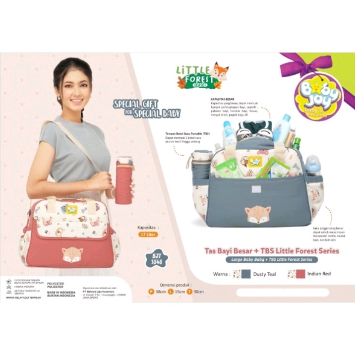 BABY JOY TAS BAYI BESAR LITTLE FOREST SERIES - TAS PERLENGKAPAN BAYI BESAR BJT1046