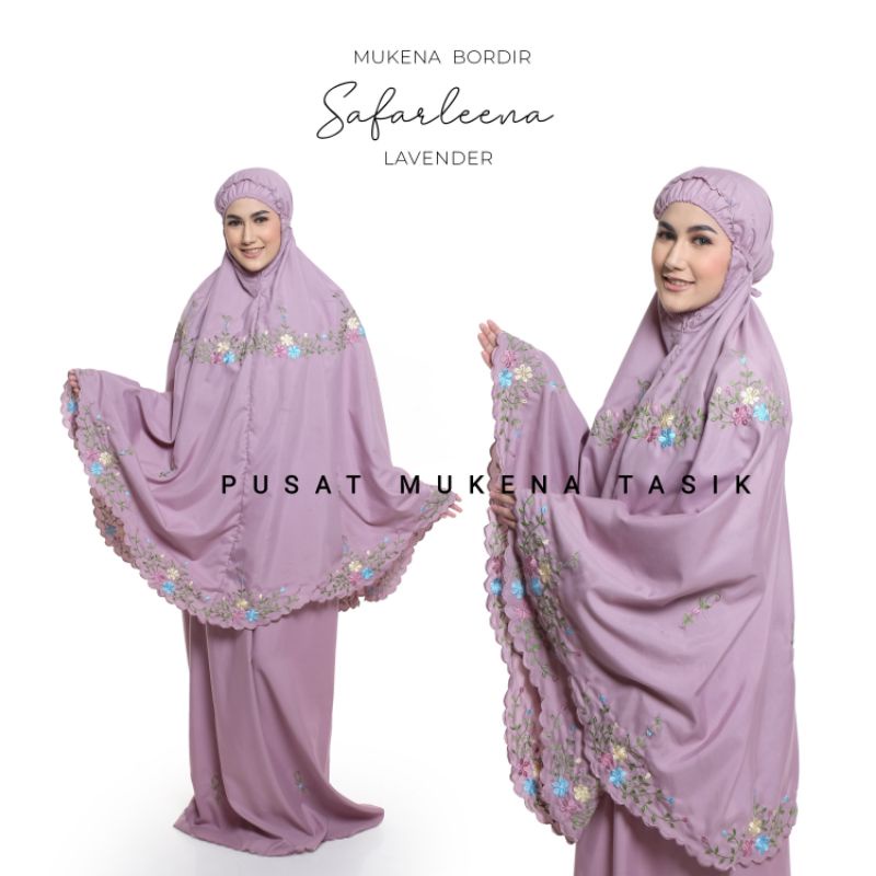 COD MUKENA DEWASA KATUN RAYON BORDIR MANUAL SAFARLEENA | PUSAT GROSIR KATUN BALI MIKRO MURAH DAHLIA