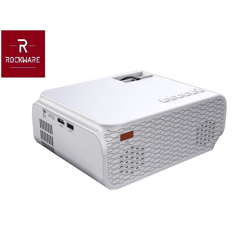 ROCKWARE RW-E8 BASIC - Multimedia Projector 2000 Lumens 1080P Support