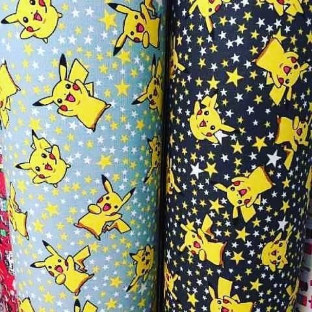 Kanvas Motif Pikachu