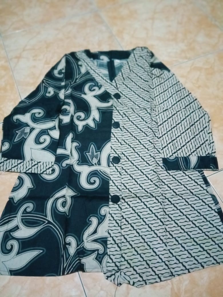 Maura Couple - Sania Ruffle Batik Couple Ori Ndoro Jowi Garansi Termurah Shopee - Batik Modern Solo