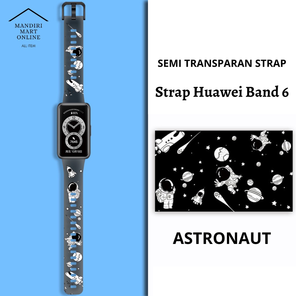 Strap Huawei Band 6 Transparan Honor Band 6 Silicone Strap Pengganti Huawei Band 6 Honor Band 6