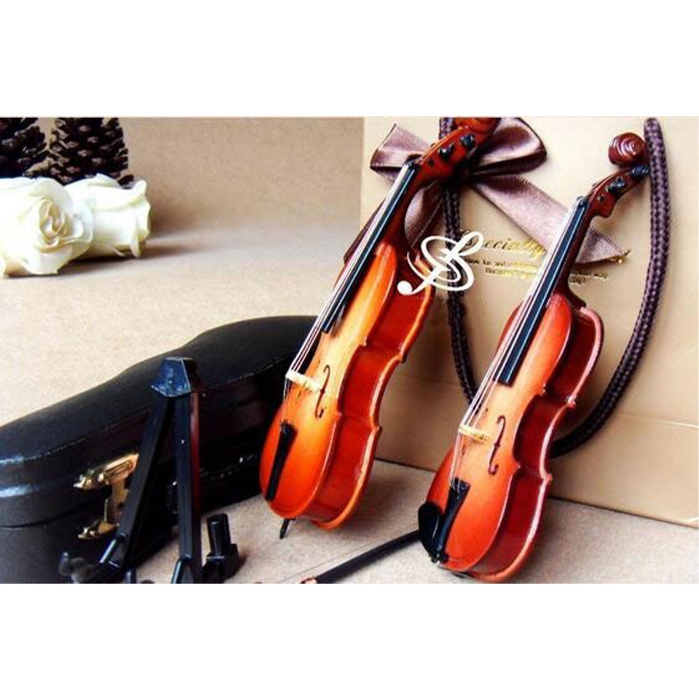 Miniatur Pajangan Biola Violin Instrument Decoration 10cm / Kado Unik / Kado / Gift