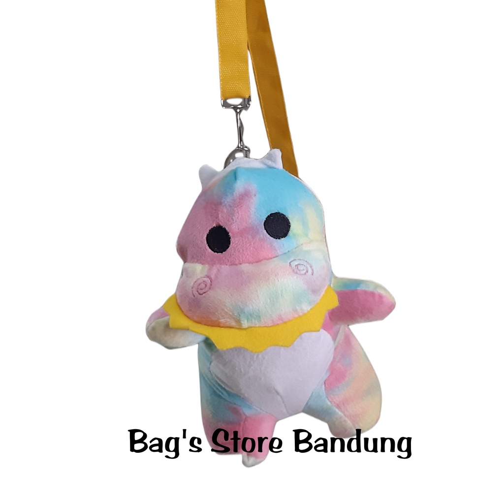 Tas Selempang Boneka Dino/ Tas Wanita Selempang Bulu