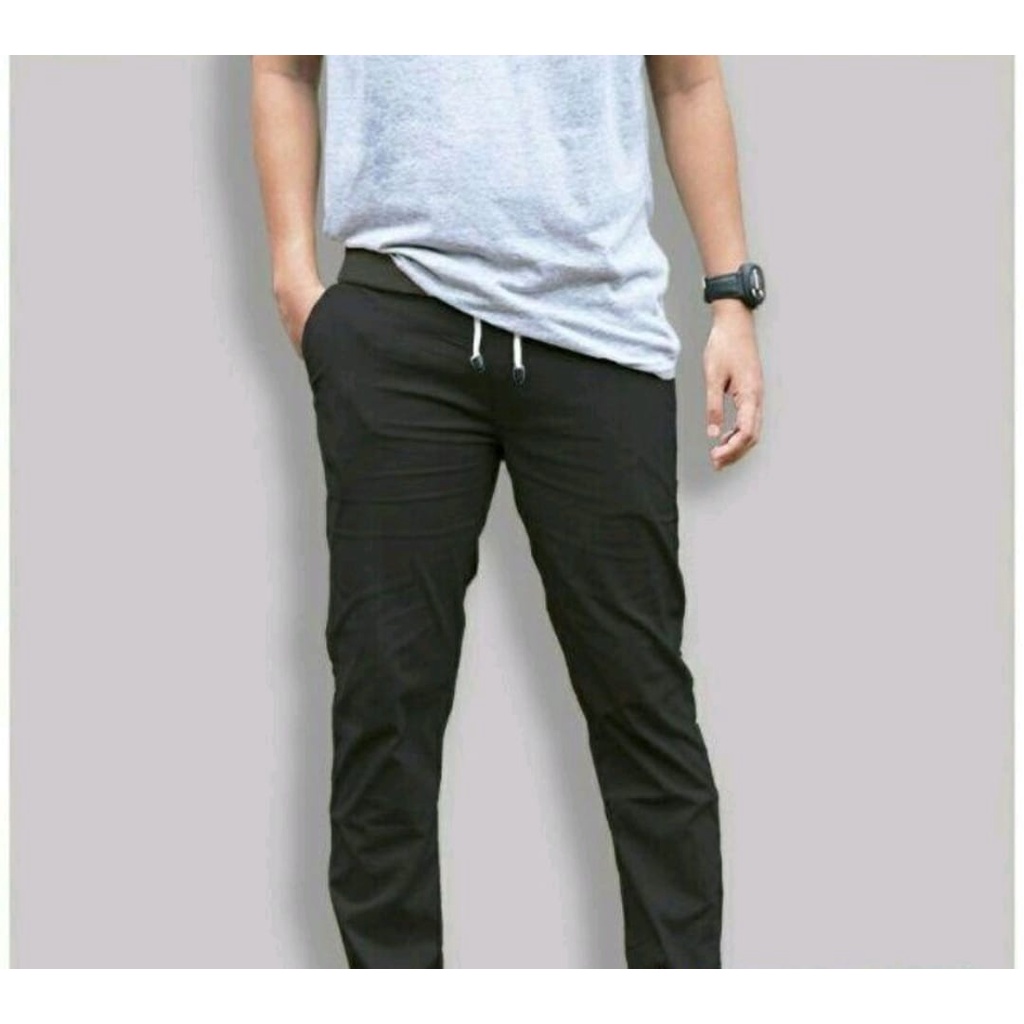 PROMO!! Celana Chinos Panjang Pria Slimfit Santai Casual Formal - Free size