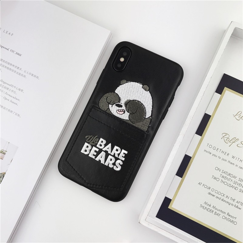 iPhone 11 Pro Max XR XS SE2 i6 7 8Plus Soft Case Casing Desain We Bare Bears untuk COVER