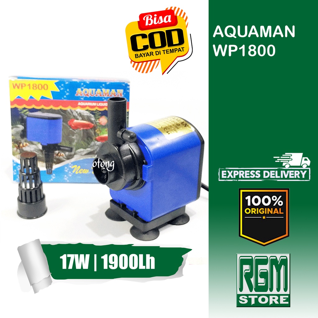 AQUAMAN wp1800 wp 1800 mesin pompa celup aquarium aquascape murah