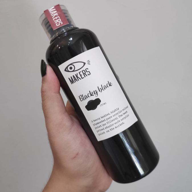 

Promo! Blacky Black Acrylic Paint Terpercaya