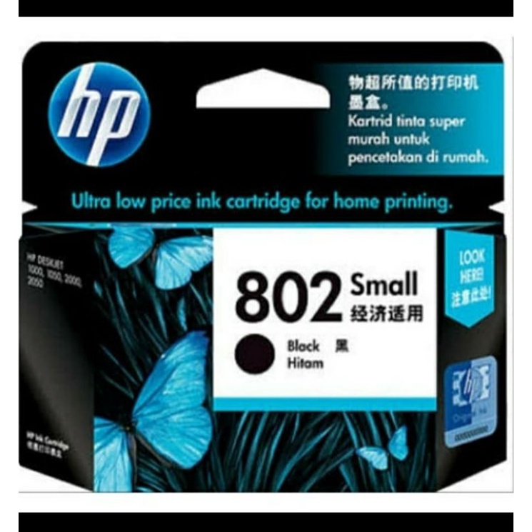 tinta hp 802 black original=deskjet 1000.1010.1050.1510.2000.2050