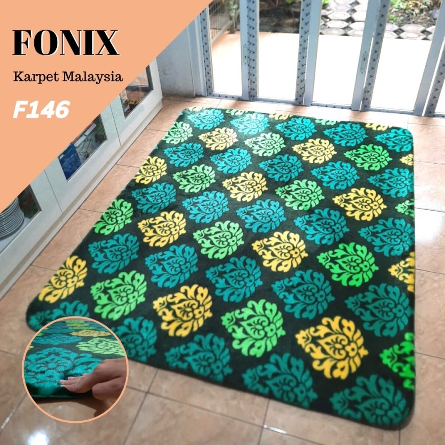 Karpet Bulu Uk 220x180 Karpet Lantai Bulu Rasfur Motif Lembut Ambal Empuk Kasur Bulu ANTI SLIP F146 