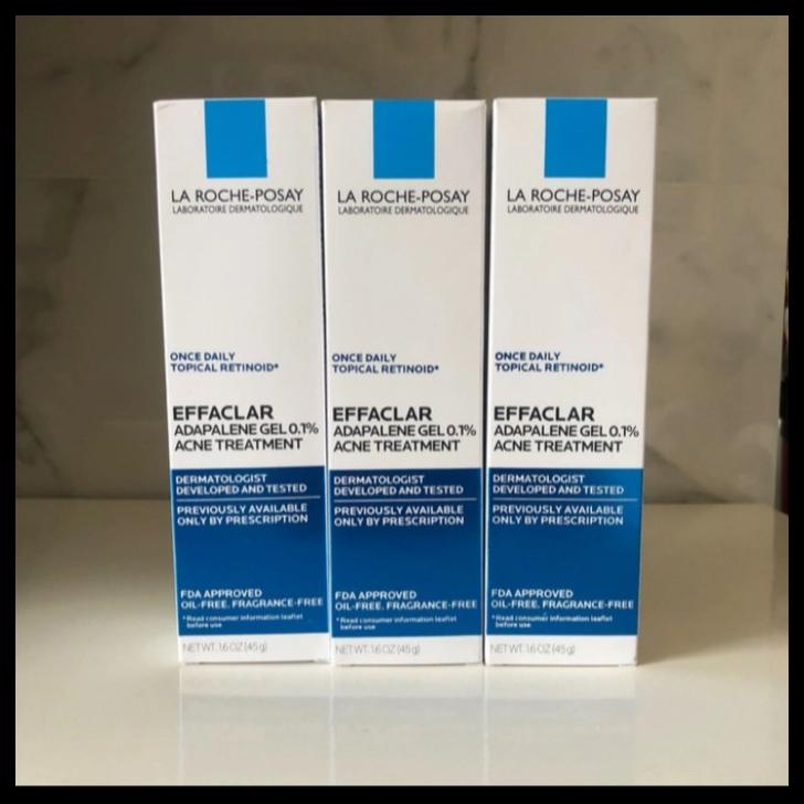 Penghilang Bekas Jerawat - La Roche Posay Effaclar Adapalene Gel 0.1% Acne Treatment 45Gr