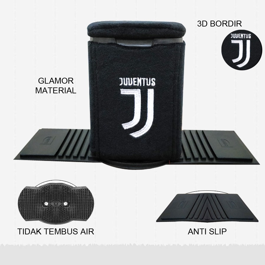 Tempat Sampah Mobil Juventus / Aksesoris Mobil Juve / Variasi Mobil Juventus