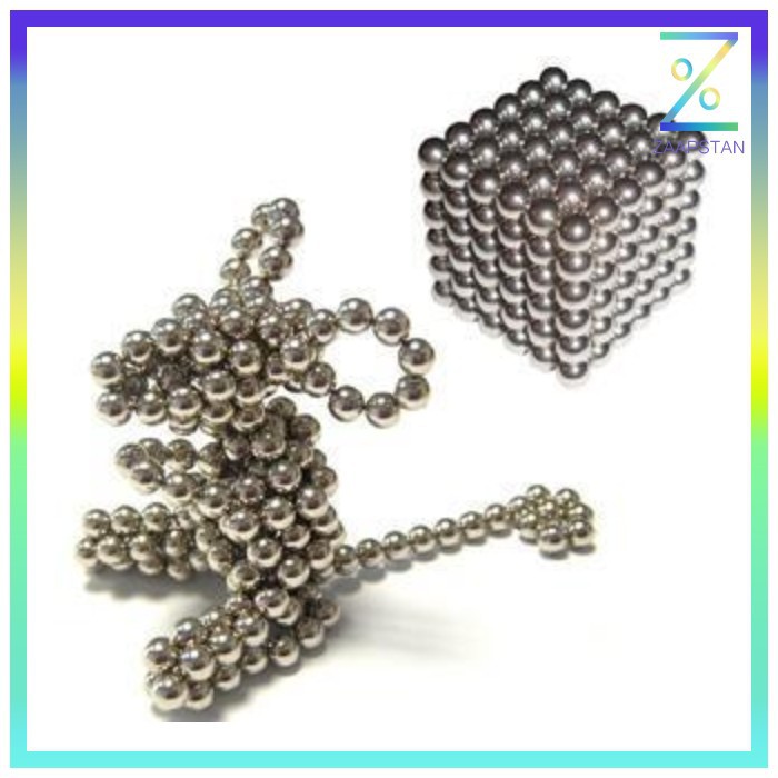 Buckyballs Neocube Magnetic Balls Toys 216 PCS 3mm - Silver