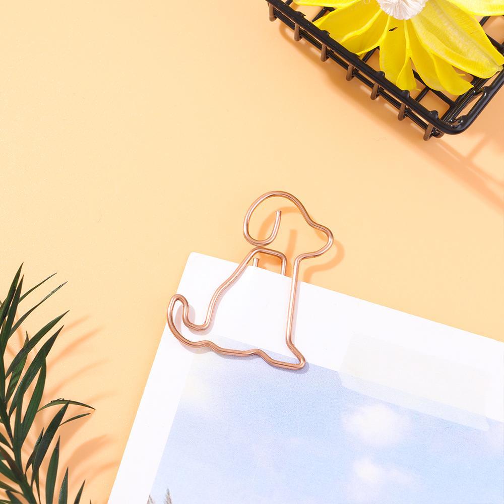 Pineapple 8Pcs Paper Clip Kantor Perlengkapan Sekolah Bookmark Folder Kartun Bookmark