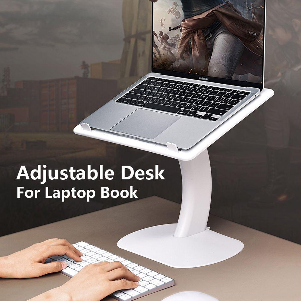 Lanfy Notebook Komputer Lipat Stand Adjustable Notebook Bracket Support Aksesoris Laptop Stand Notebook Stand Desktop Bracket Penyangga Komputer Tempat Tidur Meja Berdiri Untuk Laptop