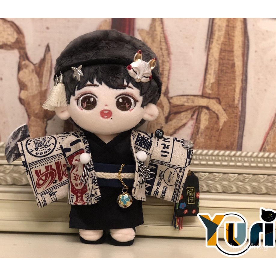 Yuri Hand Made Kimono Doll Clothes Cosplay Traditional Clothing Antique Toy Clothes 15cm 20cm Figure