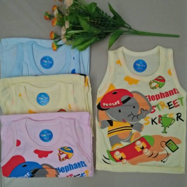 Size S Kaos  singlet  anak cewek cowok kaos  kutang anak kaos  