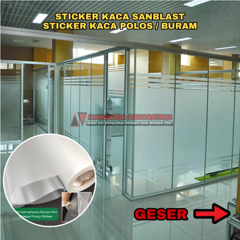 Sticker kaca / Stiker Kaca film / Stiker Sanblast stiket polos stiker buram