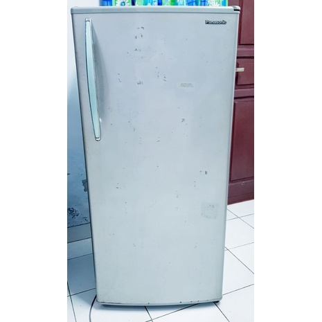 Second Kulkas 1 pintu PANASONIC bekas warna grey