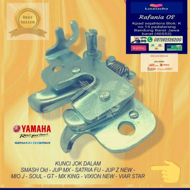 Kunci jok dalam Mio J, Jupiter MX, Satria Fu, jup z, Mio soul GT, MX king, Vixion new, viar star