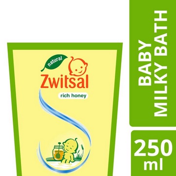 Zwitsal Baby Bath Minyak Telon / Milk Honey Reffil 250ml + Bubble Wrap / Toko Makmur Online