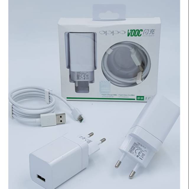 Carger Charger Hp OPPO VOOC Fast Charge Charging Flash Suit Original Ori - Micro USB - USB Type C
