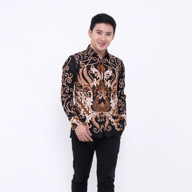 NEW ARRIVAL DISTRO BATIK PRIA BORDIR SOGAN HRB026 BATIKAF NOTOARTO BATIK IPNU-IPPNU HEM PRIA Bel-Kemeja Mahkota Putih
