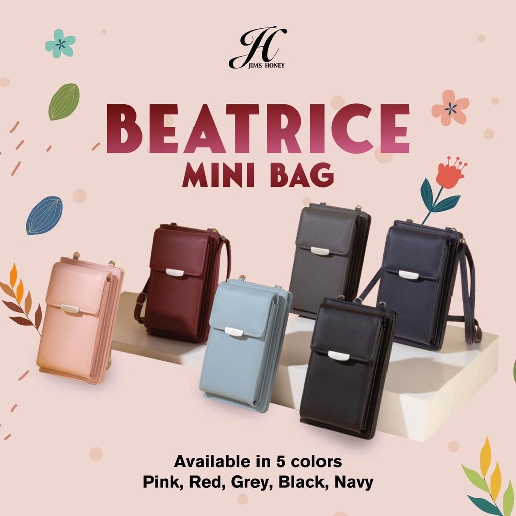 JIMS HONEY BEATRICE MINI BAG Tas Dompet Selempang Slingbag HP Mini Wanita Remaja Jimshoney Murah