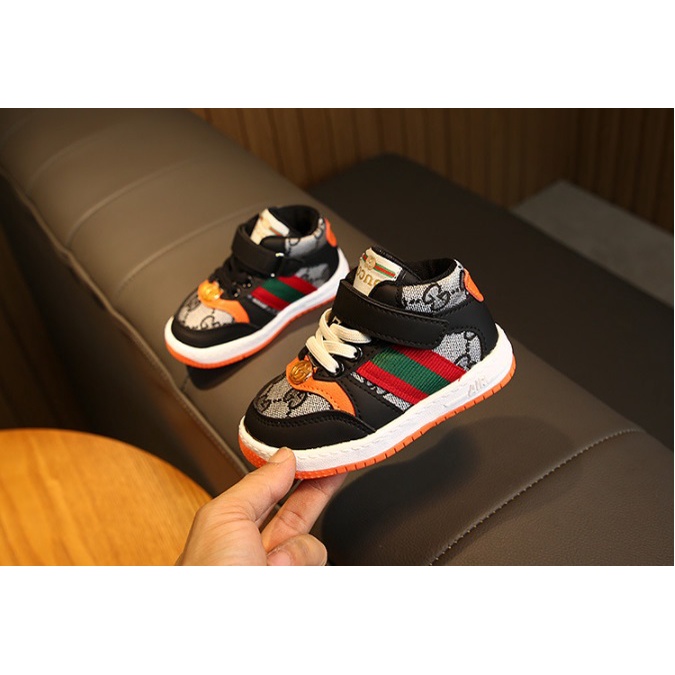 Bestseller Sepatu Sneakers SEMI BOATS Anak Anak Laki Prempuan GUCCI tapak OREN