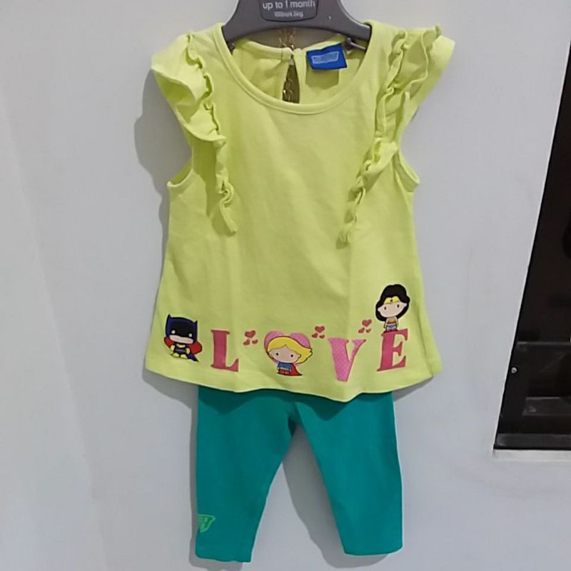 preloved setelan bayi merk CLRS Baby usia 6-18 bulan