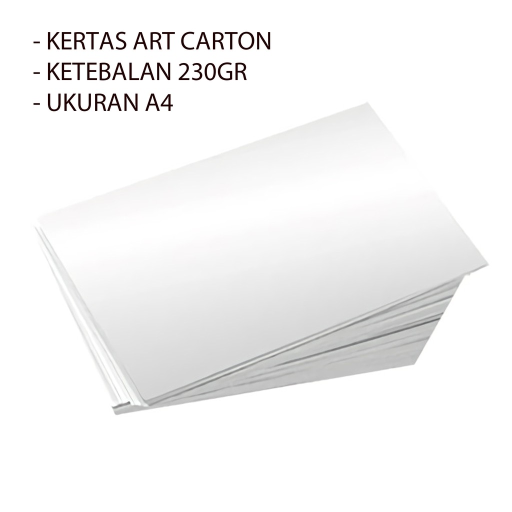 

Kertas ART CARTON 230gr Ukuran A4 Harga Murah Packing Rapi dan Aman