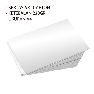 Kertas ART CARTON 230gr warna ukuran A4 harga murah packing rapi dan aman