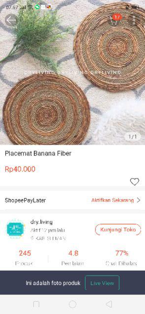 Placemat Banana Fiber