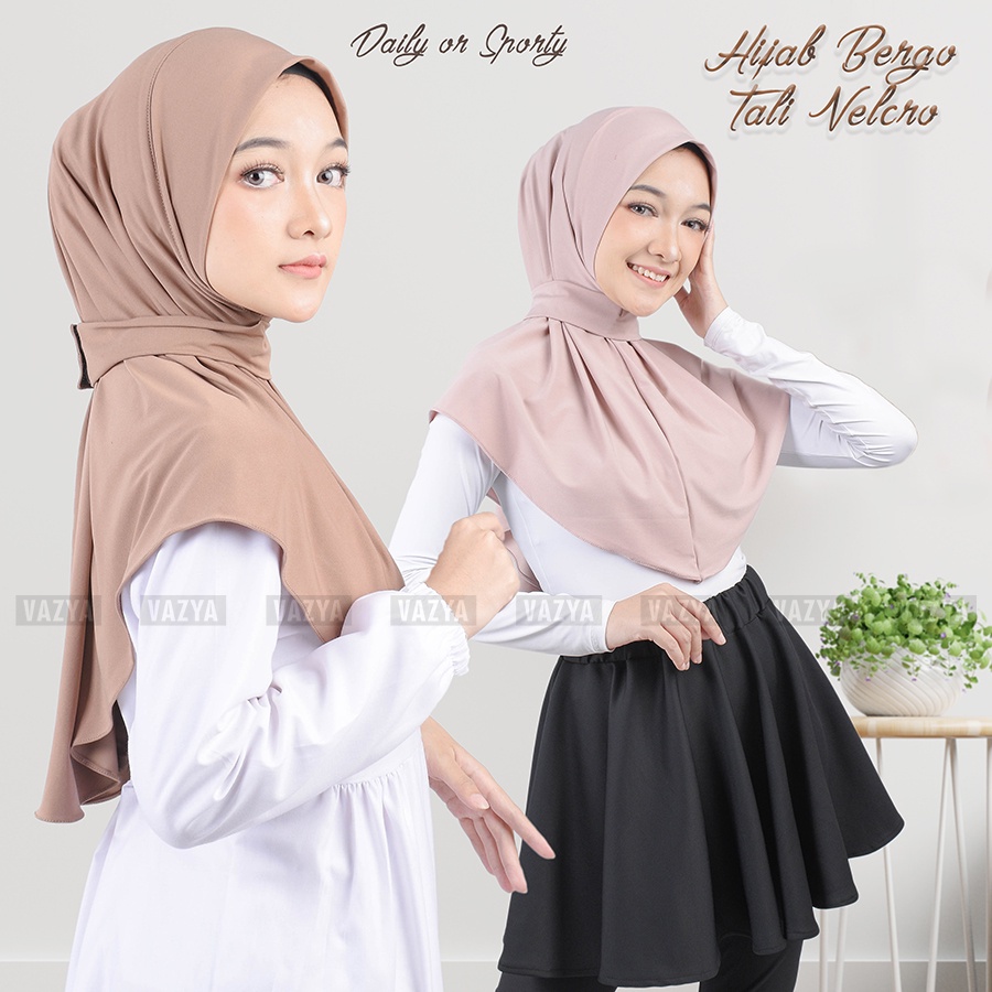 Hijab Bergo Tali Velcro