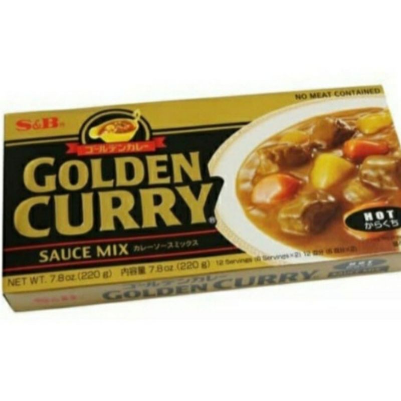 

S&B Golden Curry Sauce Mix Hot/Saus Kari 220gram*