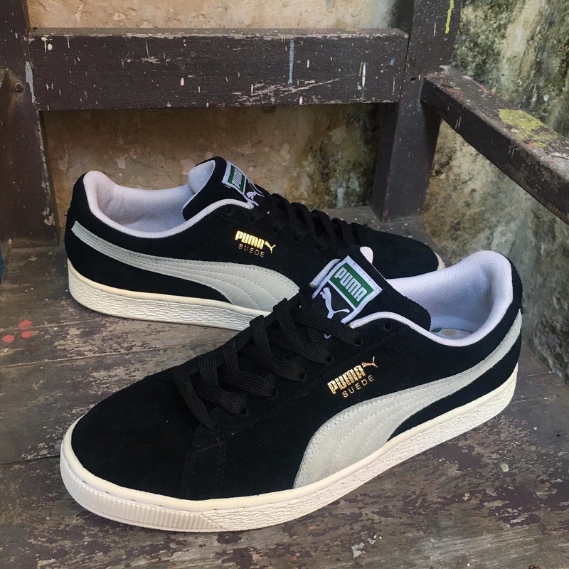 PUMA SUEDE CLASSIC BLACK WHITE ORIGINAL 100% TERJAMIN